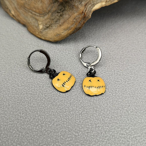 Halloween Funny Earrings Female Personality Ghost Pumpkin Bat Cartoon