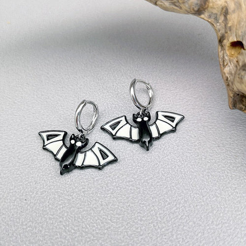Halloween Funny Earrings Female Personality Ghost Pumpkin Bat Cartoon