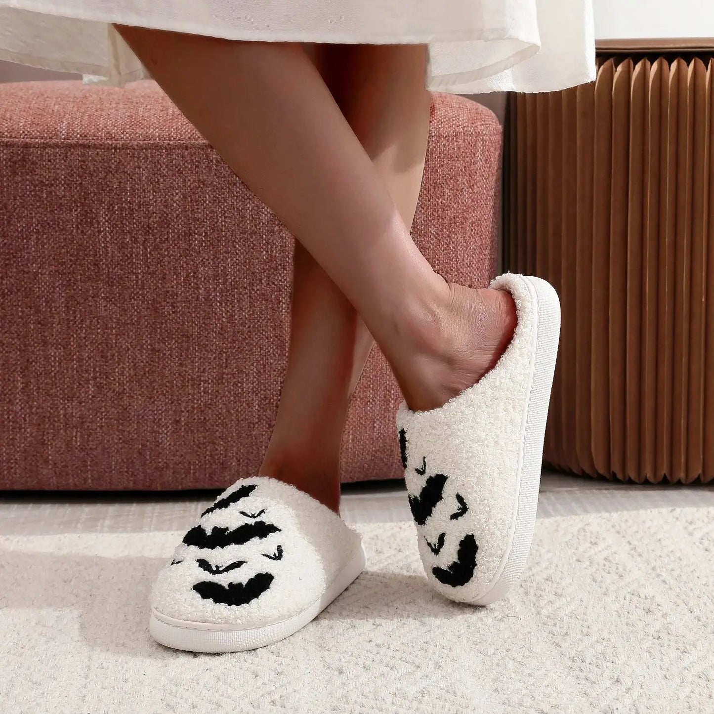 Halloween Bat Slippers