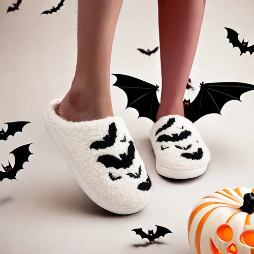 Halloween Bat Slippers
