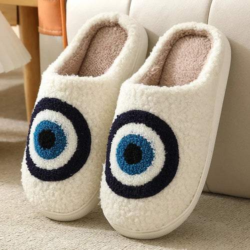 Christmas Elk Cotton Slippers for Women Men