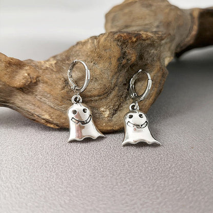 Halloween Funny Earrings Female Personality Ghost Pumpkin Bat Cartoon