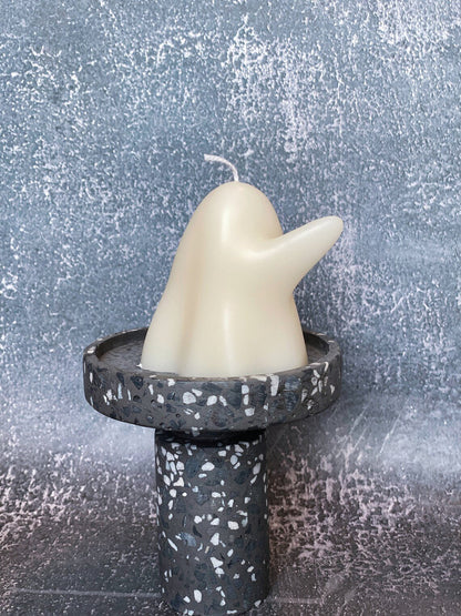 Handmade Ghost Candle – Halloween Décor & Spooky Gift