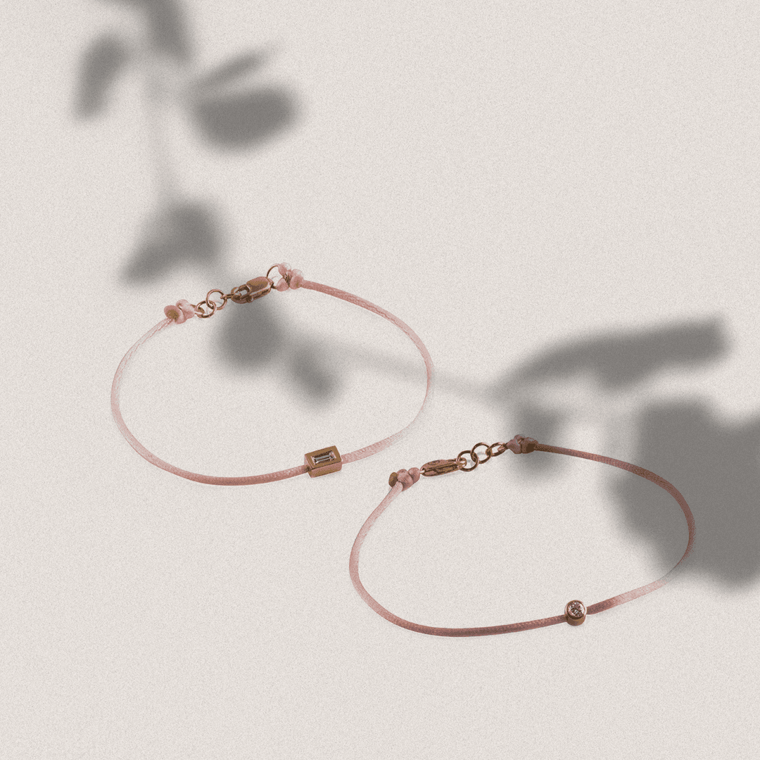 Breast Cancer String Bracelet